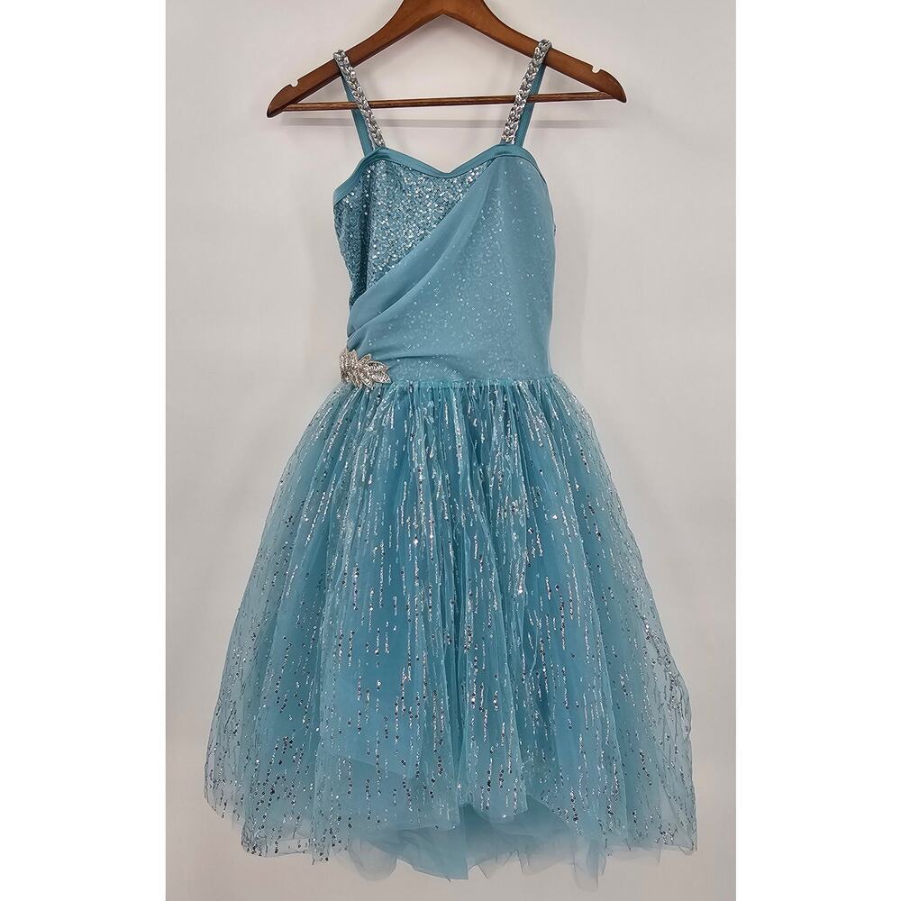Weissman Dancewear Girl's Size XSC Blue Dance Costume/Fairy Dress Up/Photos